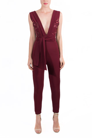 Jumpsuit con bordado