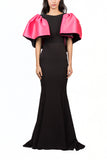 Vestido mangas color rosa