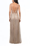 Vestido de perlas nude