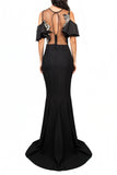 Vestido bordado color negro