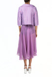 Falda circular midi rayas