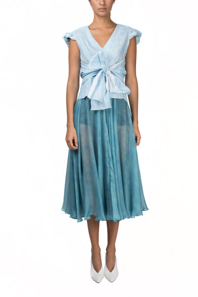 Falda estampada gardenia