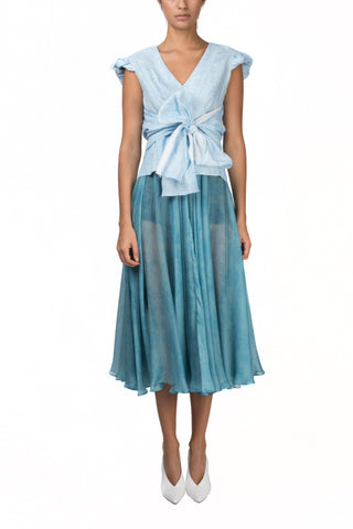 Falda estampada gardenia