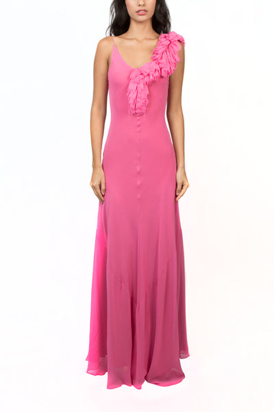 Vestido largo rosa Anne