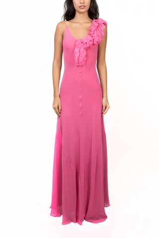 Vestido largo rosa Anne