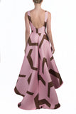 Vestido asimétrico rosa