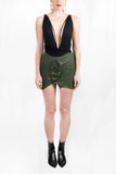 Falda verde militar