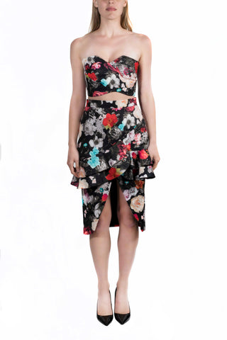 Conjunto print flores