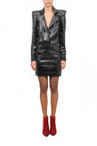 Vestido velvet plata