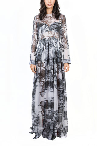 Long dress birds