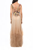 Vestido tul con flores