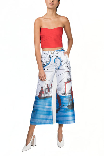 Crop top strapless